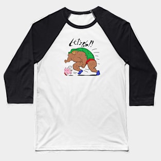 RabbitZaa #012 Runing With Friend Baseball T-Shirt